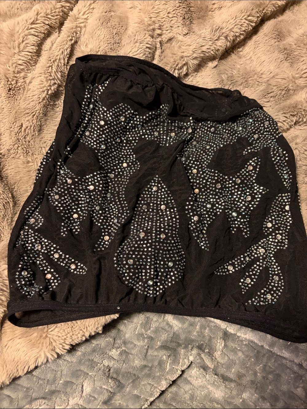 Black Embellished skirt Like New
